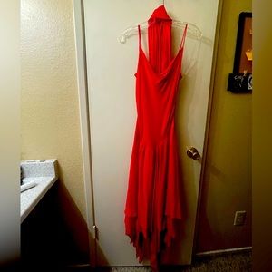 Red Hot Flow Dress